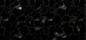 black obsidian with silver