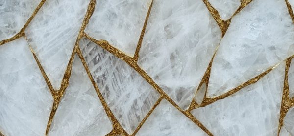 crystal quartz with gold - Image 2