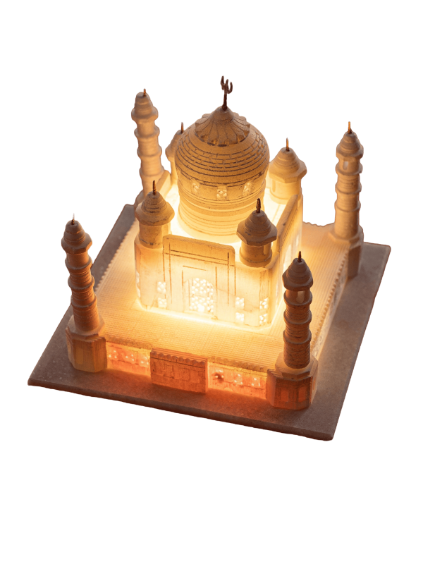 Taj Mahal in white marble