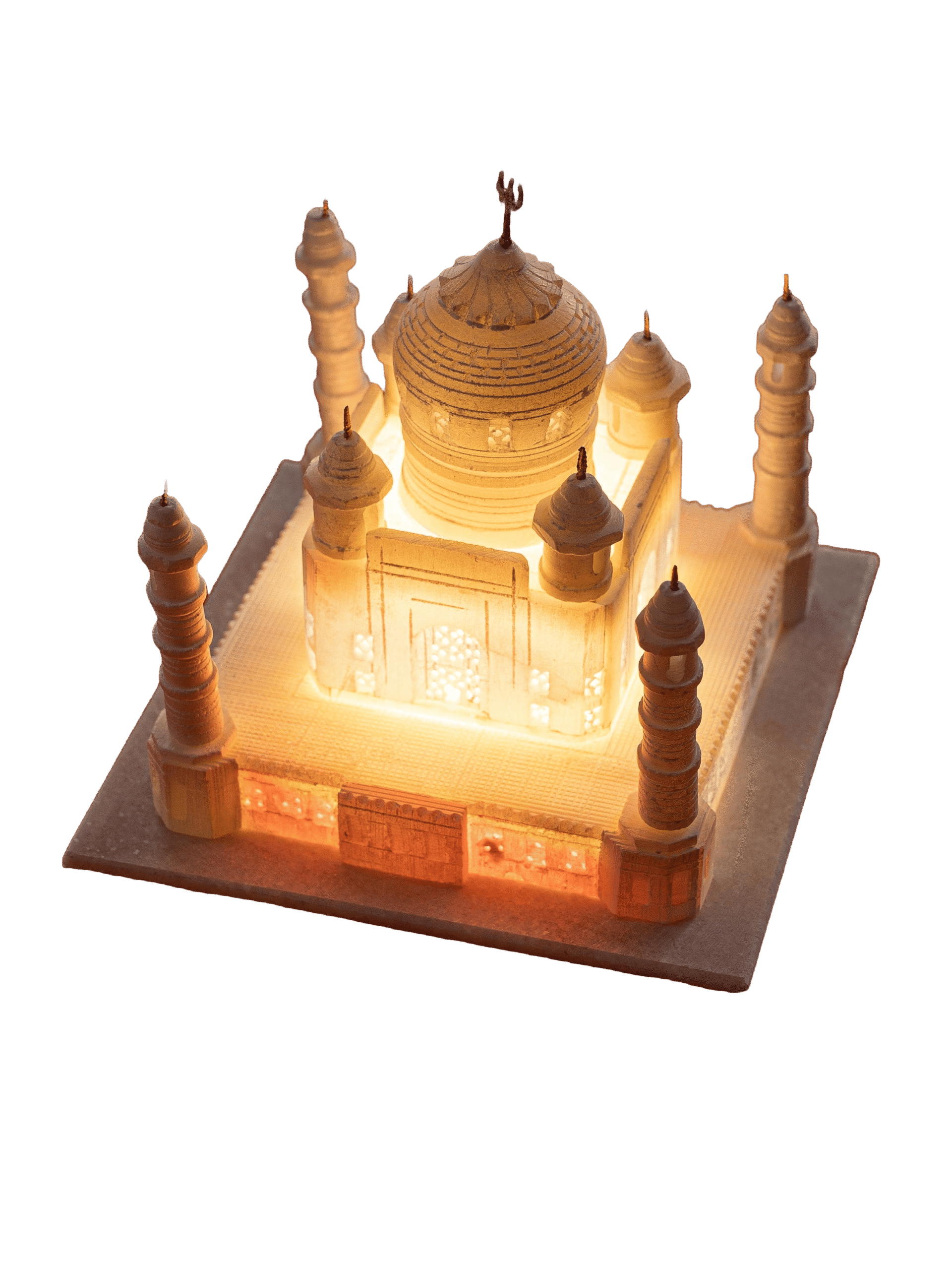 Taj Mahal in white marble