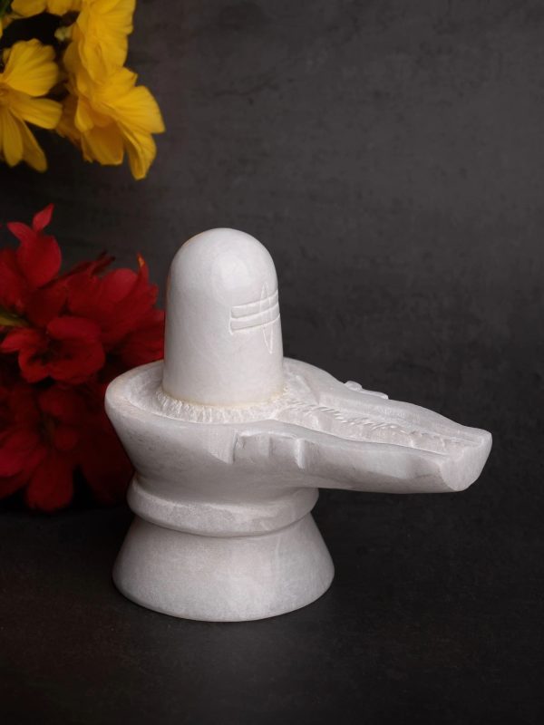 White marble Linga