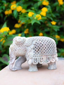 stone carved elephant