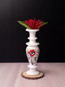 Marble Inlay Flower Vase