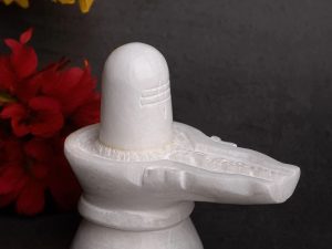 White marble Linga