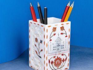 Marble Crafted Pen / Cutlery / Toothbrush Holder
