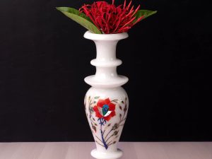 Marble Inlay Flower Vase